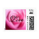 pink rose small love stamp stamp
