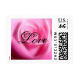 pink rose small love stamp