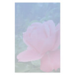 pink rose stationery design