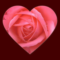 Pink Rose Stickers Pink Rose Gifts Keepsake stickers