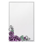 Pink Rose Tattoo Valentine Stationery