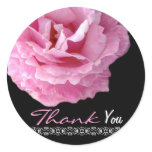 PINK Rose - Thank You Envelope Seal Sticker