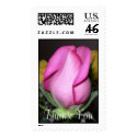 Pink Rose Thank You Stamp