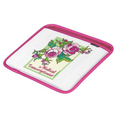 Pink Rose Vine MT Sleeves For iPads