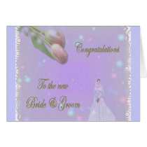 Pink Rose Wedding Card by deesbasenjis Pink Rose Wedding Card