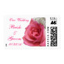 Pink Rose Wedding Postage