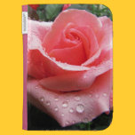 Pink Rose with Dew Kindle Case caseable cases