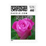Pink Rosebud RSVP Small Stamp