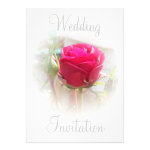 Pink Rosebud Wedding Invitation