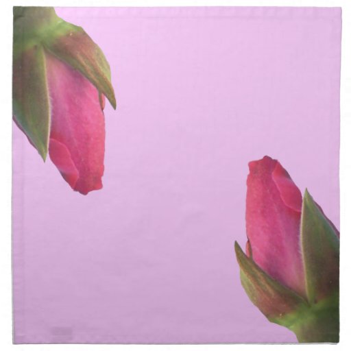 Pink Rosebuds Napkins