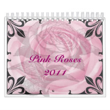 Pink Roses 2011 Floral Calendar