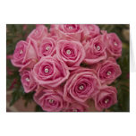Pink roses and diamonds cards