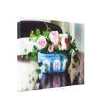 Pink Roses and Ivy Canvas Prints