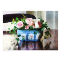 Pink Roses and Ivy Custom Announcement