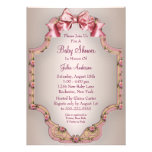 Pink Roses Baby Girl Shower Invitations