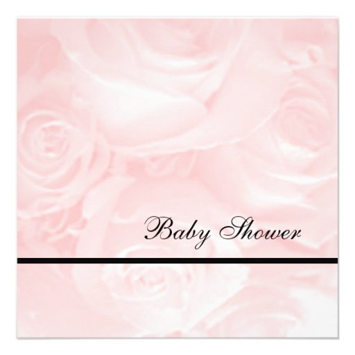 Pink Roses-Baby Shower Personalized Invites