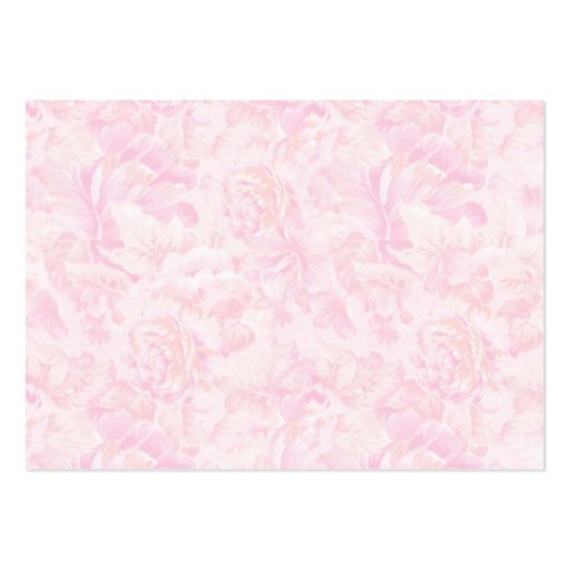 Pink Roses Background Business Card (front side)