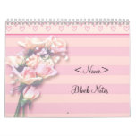 Pink Roses Block Notes calendars