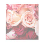 Pink Roses Bouquet Flowers Scratch Pads