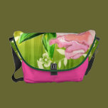 Pink Roses Bouquet Rickshaw Messenger Bag messenger bags