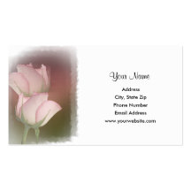 Pink Roses Business Card