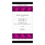pink roses business cards template - customizable custom photo card