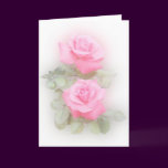 Pink Roses Card