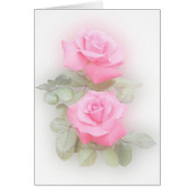 Pink Roses Card