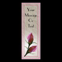 Pink Roses Card Template business cards