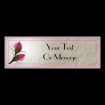 Pink Roses Card Template business cards