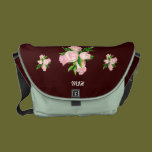 Pink Roses Chocolate & Mint Rickshaw Messenger Bag messenger bags