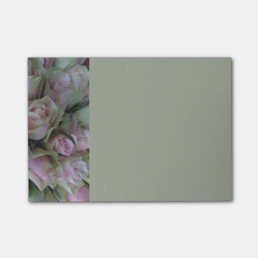 Pink Roses, Flower Post it notes Zazzle