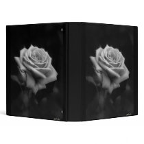 Pink Roses in Anzures 3 B&W Vinyl Binders