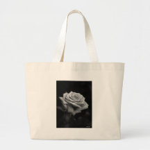 Pink Roses in Anzures 3 B&W Tote Bags