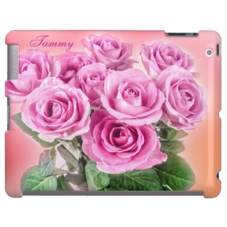 Pink Roses iPad Cover