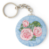 Pink Roses keychain keychains
