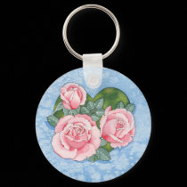 Pink Roses keychain