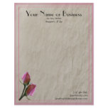 Pink Roses Letterhead