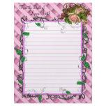 Pink Roses Custom Letterhead