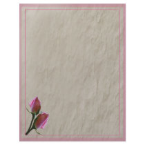 Pink Roses Letterhead by LivingLife Pink Roses Letterhead