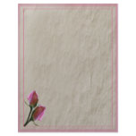 Pink Roses Letterhead