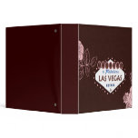 Pink Roses Married in Las Vegas Wedding Album binders
