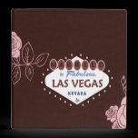 Pink Roses Married in Las Vegas Wedding Album binders