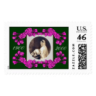 PINK ROSES MEMORIAL STAMP stamp