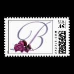 Pink Roses Monogram B