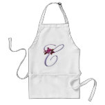 Pink Roses Monogram C aprons