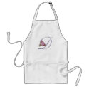 Pink Roses Monogram D aprons