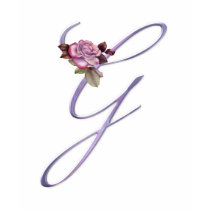 Pink Roses Monogram G t-shirts