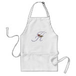 Pink Roses Monogram H aprons