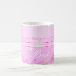 Pink roses mug for the best teacher mugs